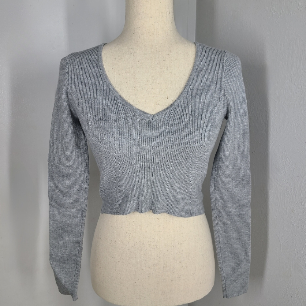Pacsun Cropped Vneck Sweater
